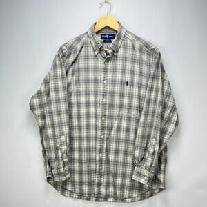 Vintage 90s Polo Ralph Lauren Blake Button Up Shirt Large
